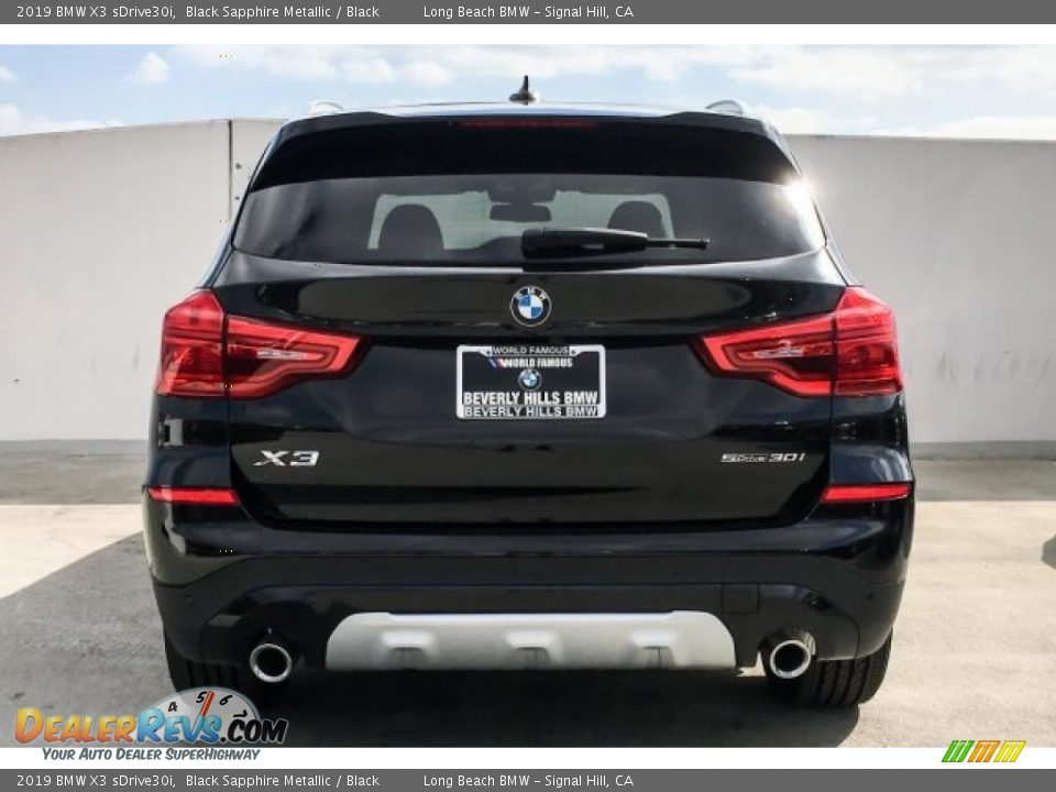 2019 BMW X3 sDrive30i Black Sapphire Metallic / Black Photo #3