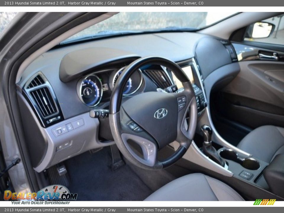 2013 Hyundai Sonata Limited 2.0T Harbor Gray Metallic / Gray Photo #10