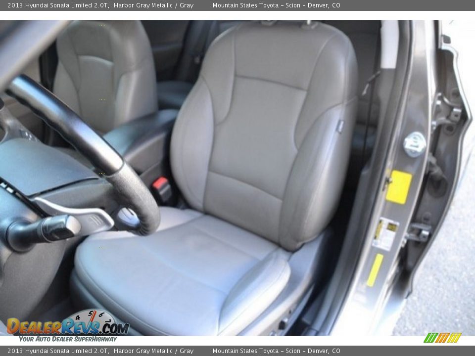 2013 Hyundai Sonata Limited 2.0T Harbor Gray Metallic / Gray Photo #12