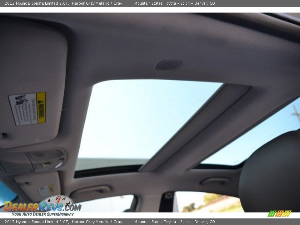 2013 Hyundai Sonata Limited 2.0T Harbor Gray Metallic / Gray Photo #14