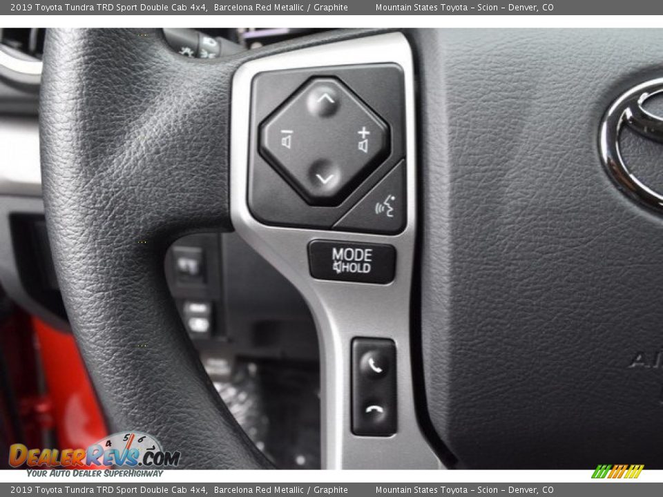 2019 Toyota Tundra TRD Sport Double Cab 4x4 Barcelona Red Metallic / Graphite Photo #25