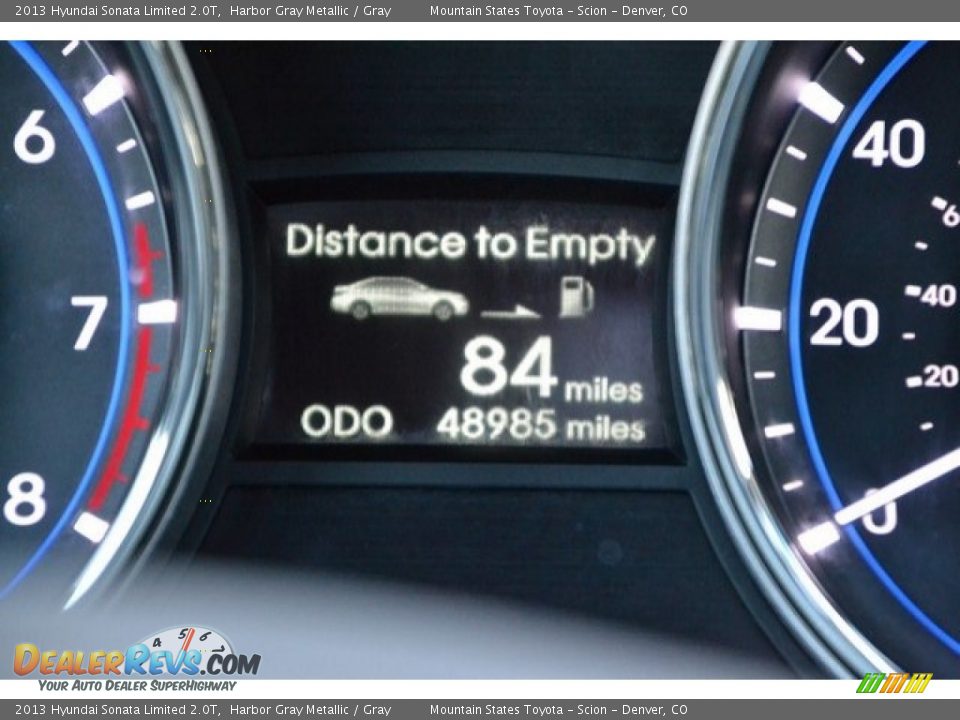 2013 Hyundai Sonata Limited 2.0T Harbor Gray Metallic / Gray Photo #31