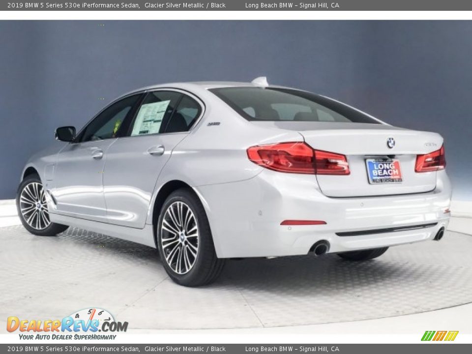 2019 BMW 5 Series 530e iPerformance Sedan Glacier Silver Metallic / Black Photo #2