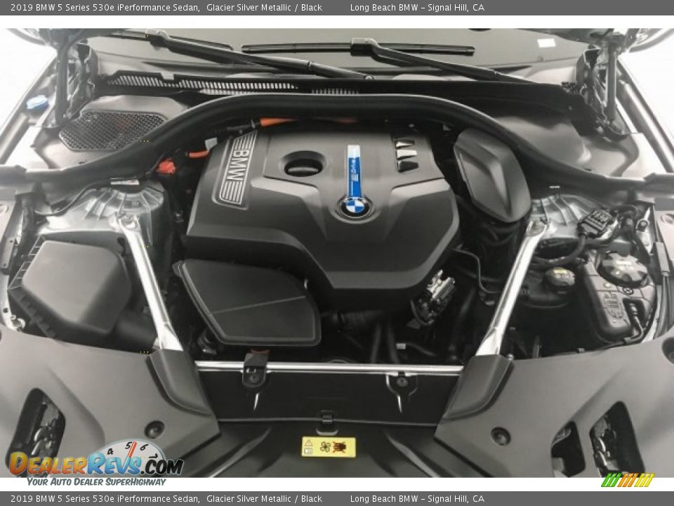 2019 BMW 5 Series 530e iPerformance Sedan Glacier Silver Metallic / Black Photo #8