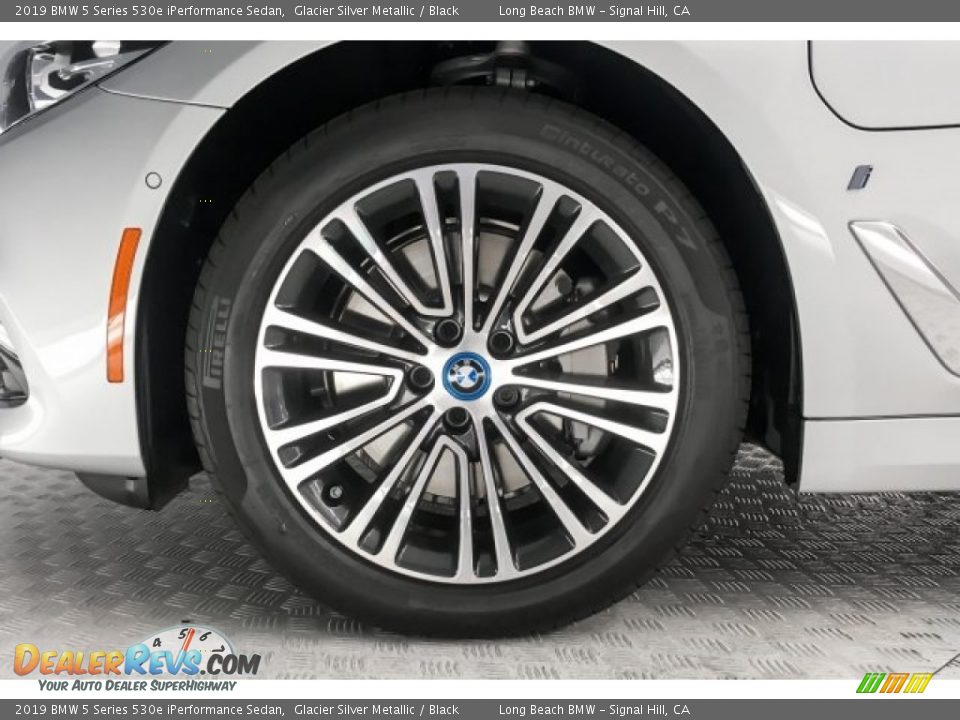 2019 BMW 5 Series 530e iPerformance Sedan Glacier Silver Metallic / Black Photo #9