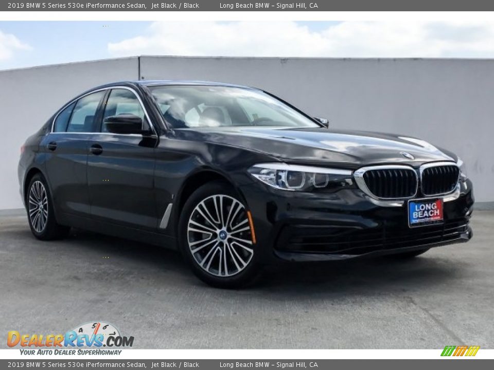 2019 BMW 5 Series 530e iPerformance Sedan Jet Black / Black Photo #12