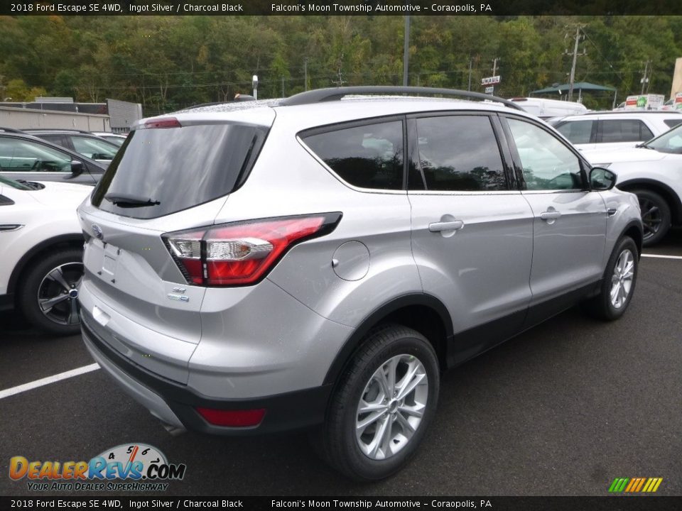 2018 Ford Escape SE 4WD Ingot Silver / Charcoal Black Photo #2