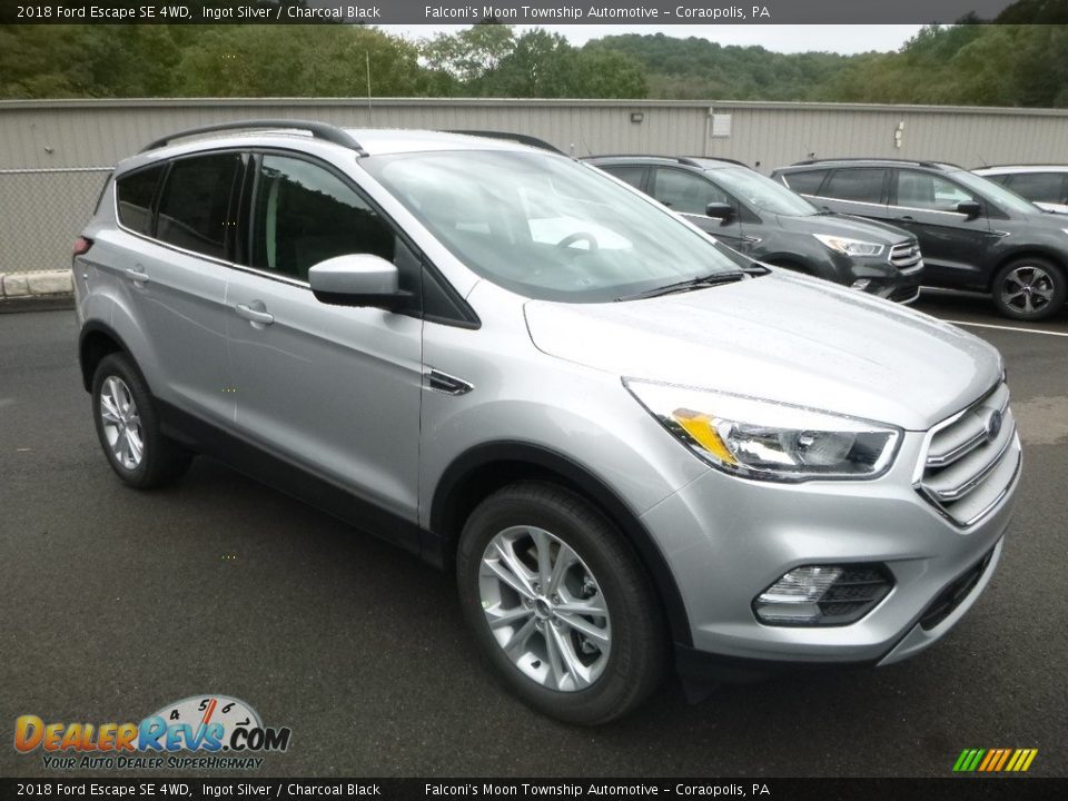 2018 Ford Escape SE 4WD Ingot Silver / Charcoal Black Photo #3