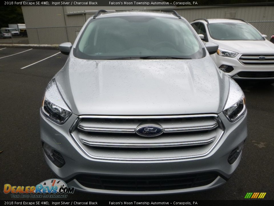 2018 Ford Escape SE 4WD Ingot Silver / Charcoal Black Photo #4