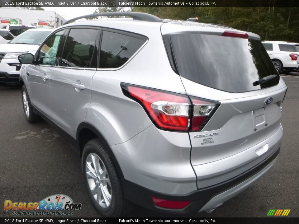 2018 Ford Escape SE 4WD Ingot Silver / Charcoal Black Photo #6