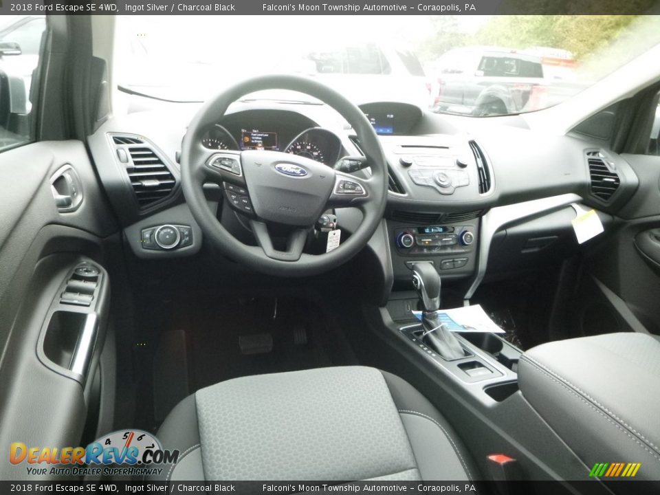 2018 Ford Escape SE 4WD Ingot Silver / Charcoal Black Photo #9