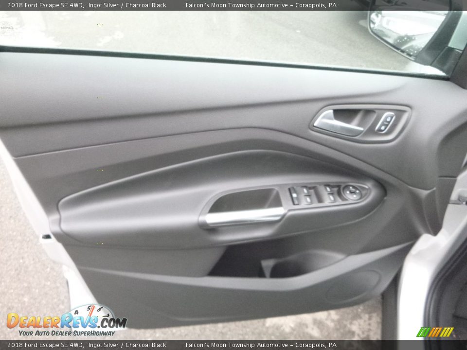 2018 Ford Escape SE 4WD Ingot Silver / Charcoal Black Photo #10