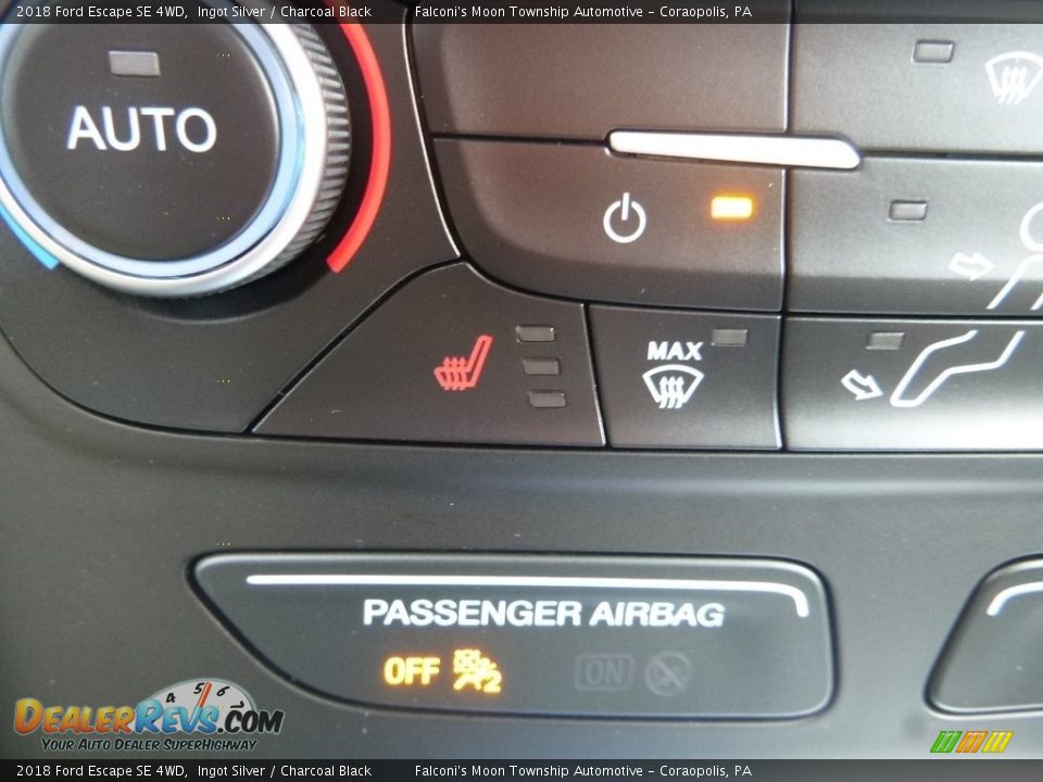 2018 Ford Escape SE 4WD Ingot Silver / Charcoal Black Photo #13