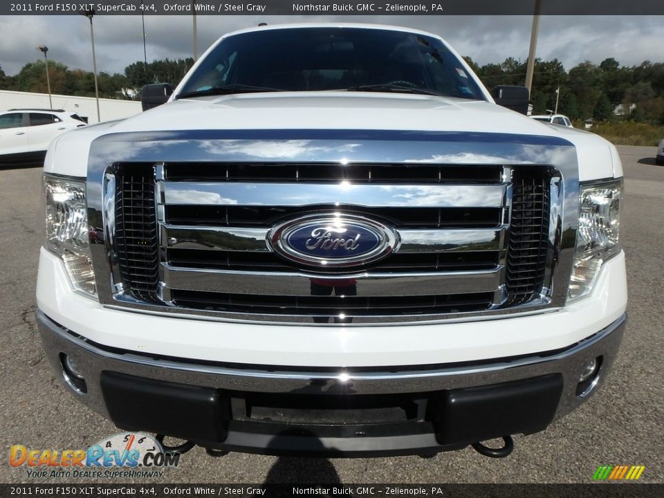 2011 Ford F150 XLT SuperCab 4x4 Oxford White / Steel Gray Photo #2