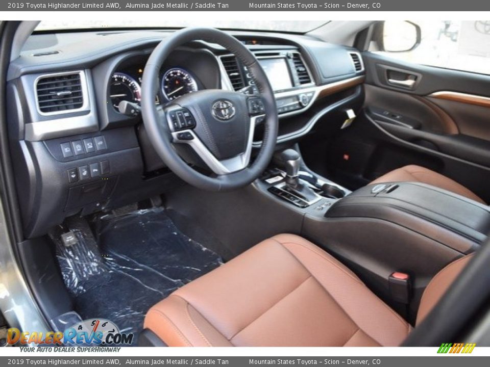 Saddle Tan Interior - 2019 Toyota Highlander Limited AWD Photo #5