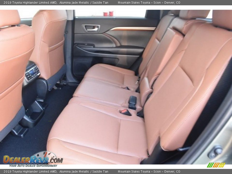 Rear Seat of 2019 Toyota Highlander Limited AWD Photo #15