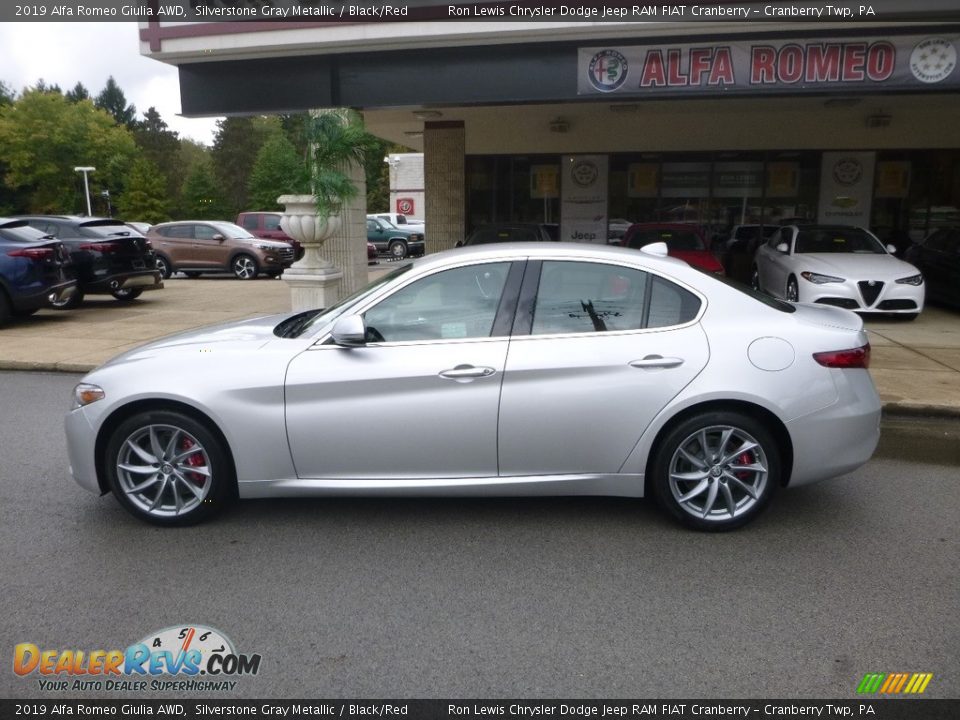 Silverstone Gray Metallic 2019 Alfa Romeo Giulia AWD Photo #3