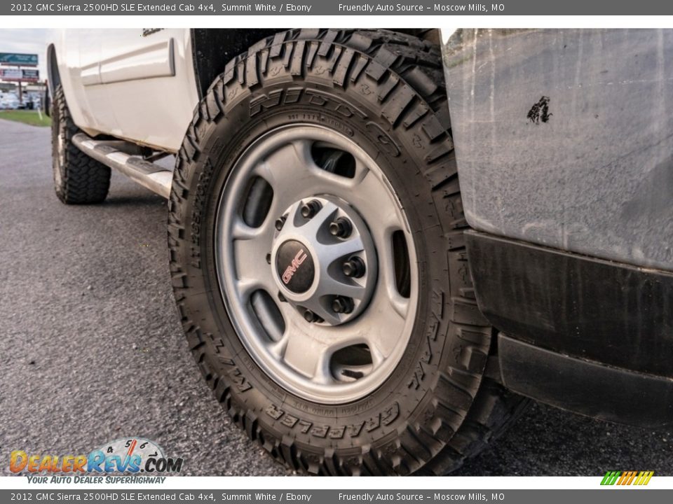 2012 GMC Sierra 2500HD SLE Extended Cab 4x4 Summit White / Ebony Photo #2