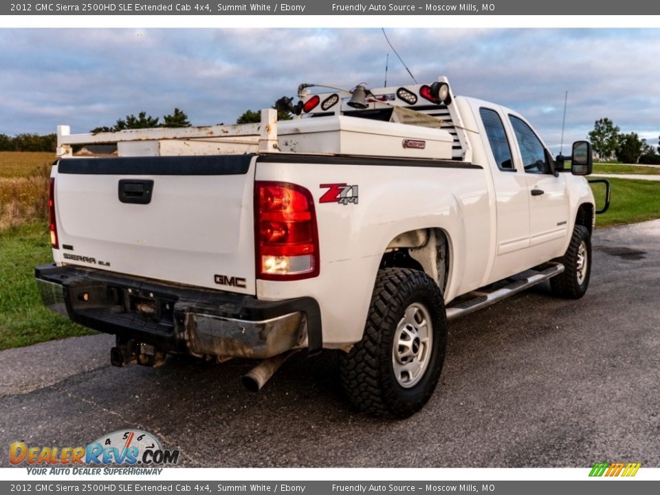 2012 GMC Sierra 2500HD SLE Extended Cab 4x4 Summit White / Ebony Photo #4