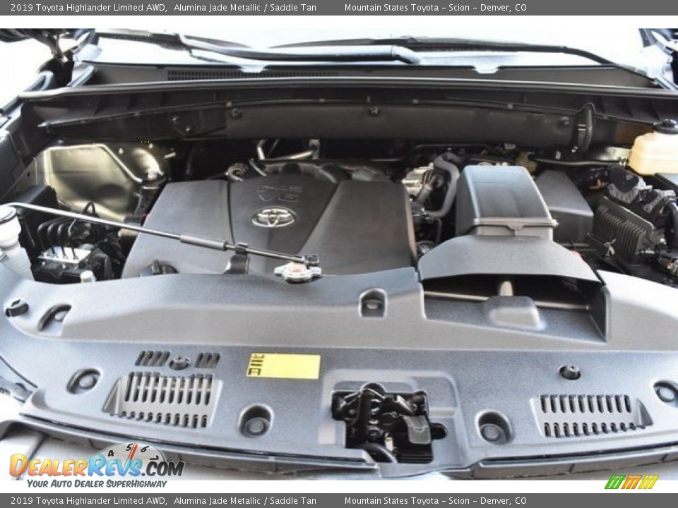 2019 Toyota Highlander Limited AWD Alumina Jade Metallic / Saddle Tan Photo #35