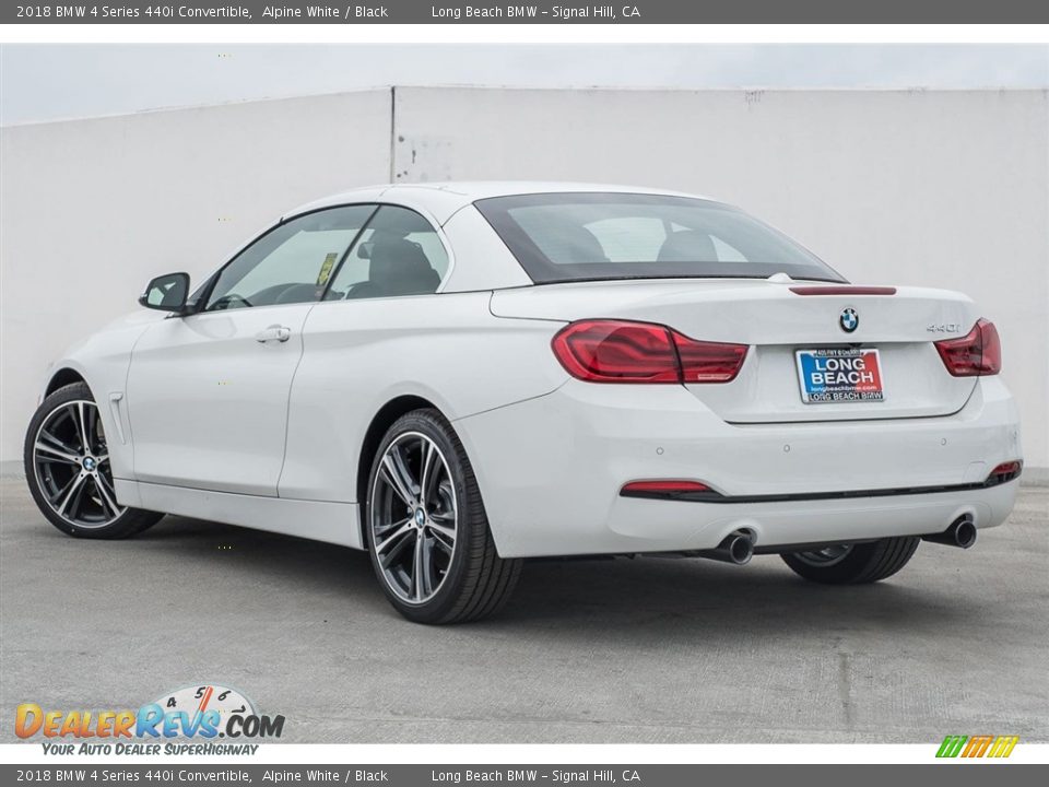 2018 BMW 4 Series 440i Convertible Alpine White / Black Photo #3