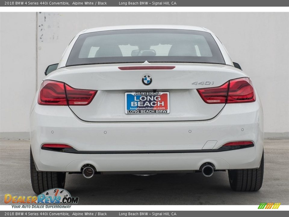 2018 BMW 4 Series 440i Convertible Alpine White / Black Photo #4
