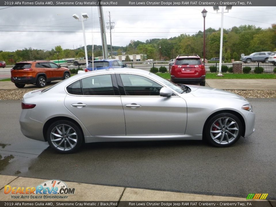 Silverstone Gray Metallic 2019 Alfa Romeo Giulia AWD Photo #9