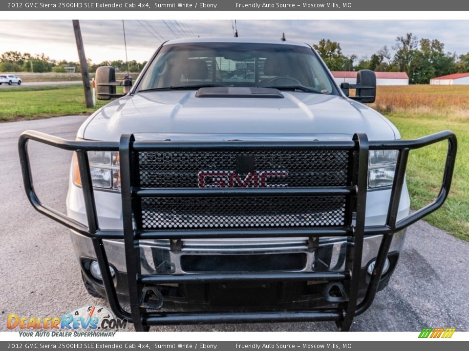 2012 GMC Sierra 2500HD SLE Extended Cab 4x4 Summit White / Ebony Photo #9