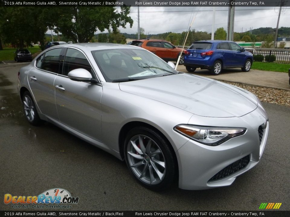 Silverstone Gray Metallic 2019 Alfa Romeo Giulia AWD Photo #10