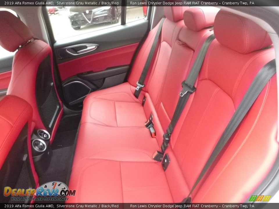 Rear Seat of 2019 Alfa Romeo Giulia AWD Photo #16