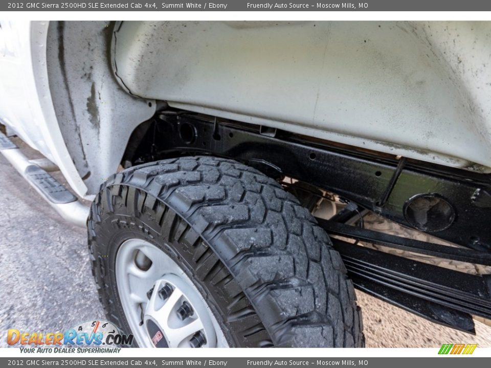 2012 GMC Sierra 2500HD SLE Extended Cab 4x4 Summit White / Ebony Photo #15