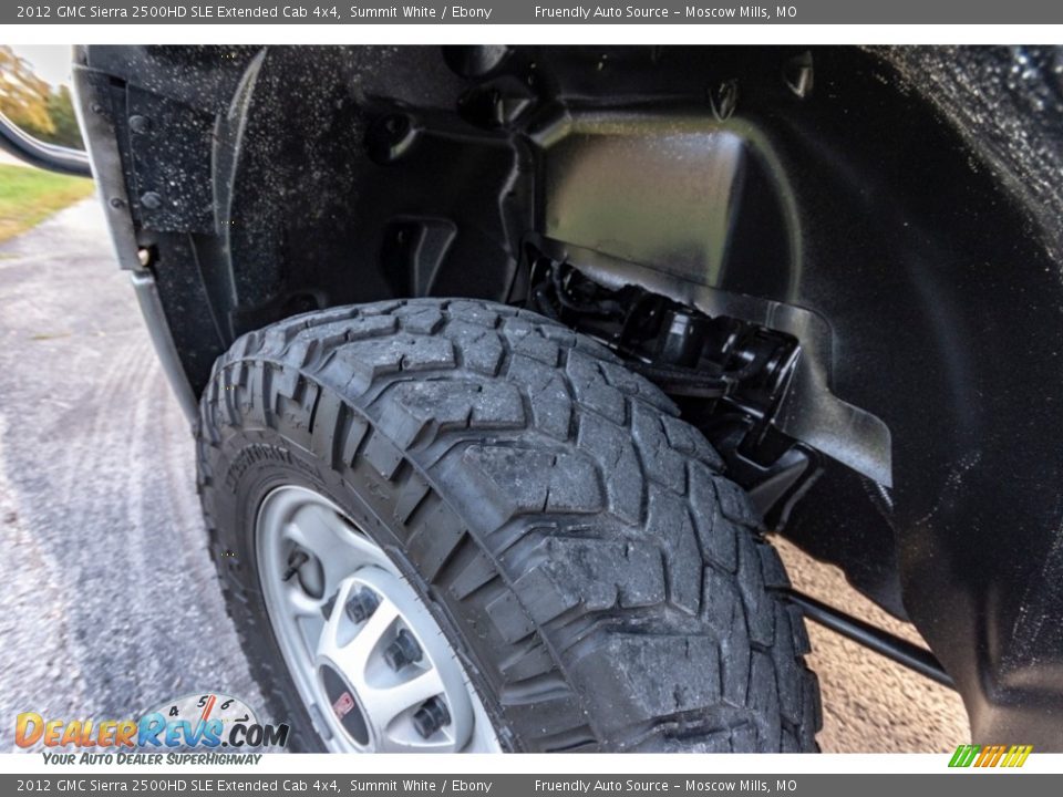 2012 GMC Sierra 2500HD SLE Extended Cab 4x4 Summit White / Ebony Photo #16