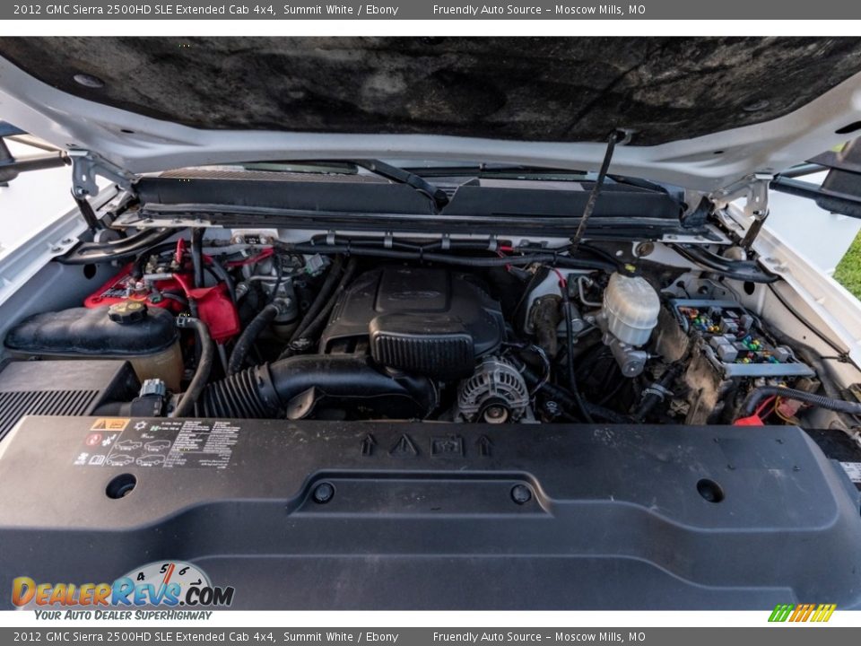 2012 GMC Sierra 2500HD SLE Extended Cab 4x4 Summit White / Ebony Photo #17