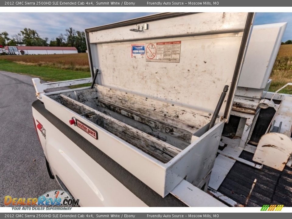 2012 GMC Sierra 2500HD SLE Extended Cab 4x4 Summit White / Ebony Photo #18