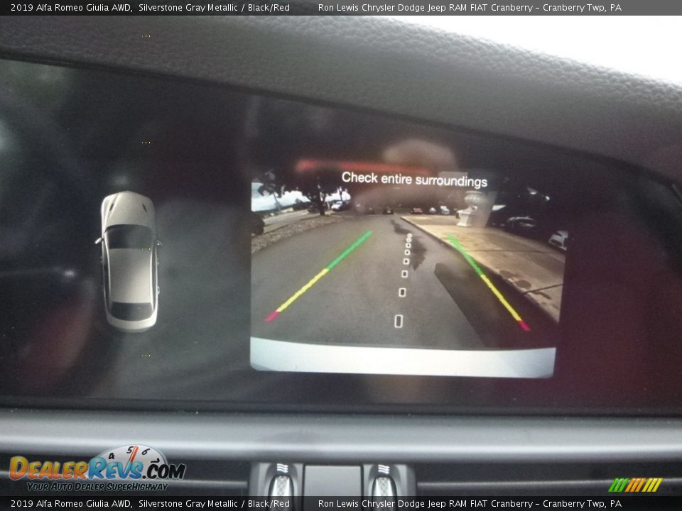 2019 Alfa Romeo Giulia AWD Silverstone Gray Metallic / Black/Red Photo #22