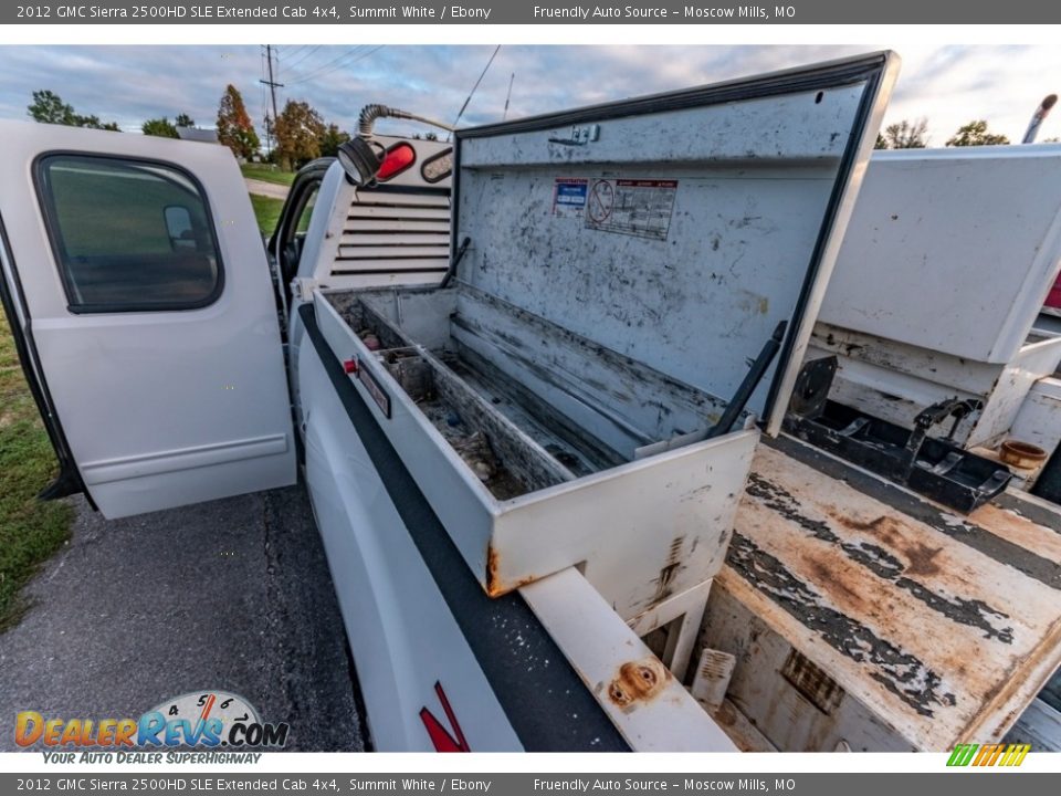 2012 GMC Sierra 2500HD SLE Extended Cab 4x4 Summit White / Ebony Photo #21
