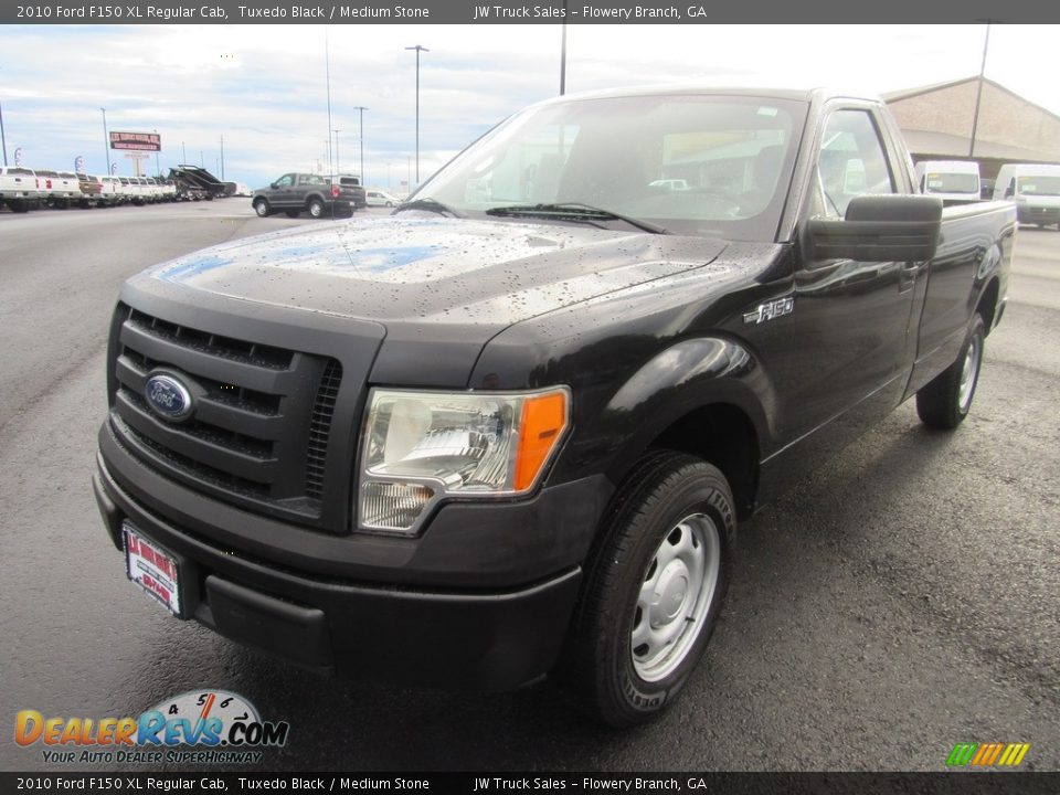 2010 Ford F150 XL Regular Cab Tuxedo Black / Medium Stone Photo #1