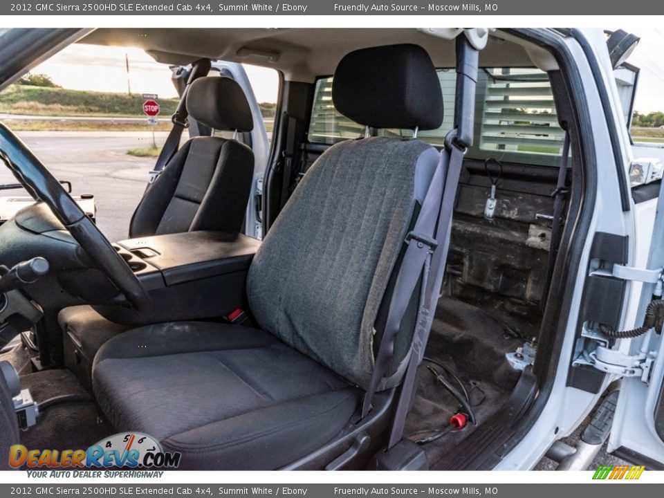 2012 GMC Sierra 2500HD SLE Extended Cab 4x4 Summit White / Ebony Photo #22