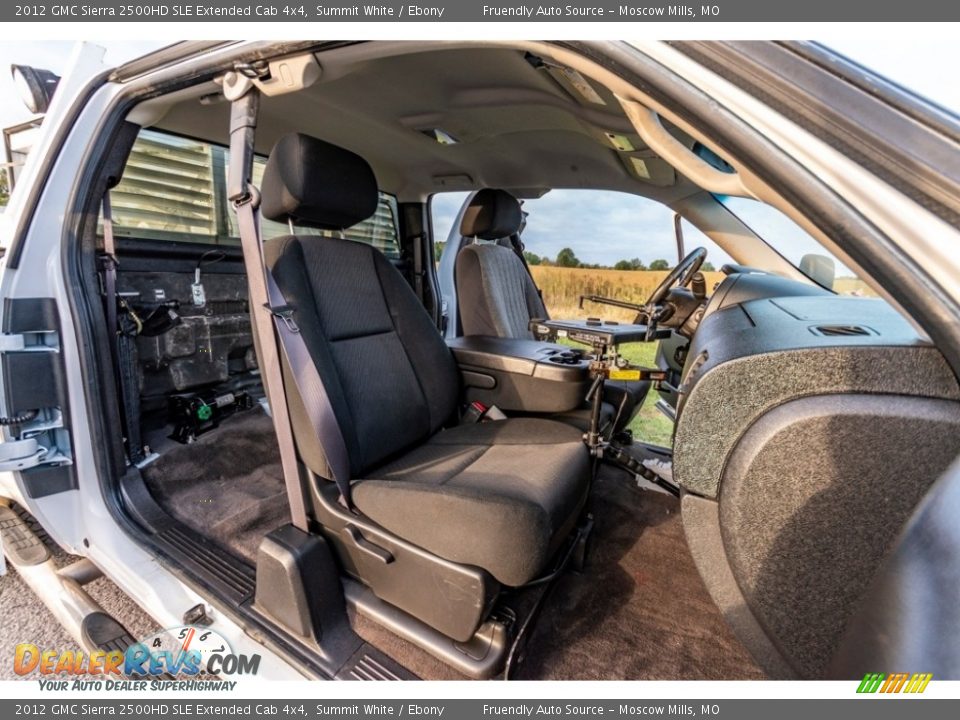 2012 GMC Sierra 2500HD SLE Extended Cab 4x4 Summit White / Ebony Photo #27