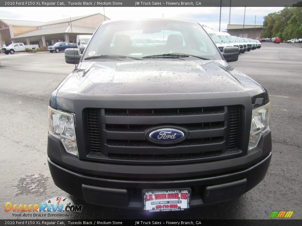 2010 Ford F150 XL Regular Cab Tuxedo Black / Medium Stone Photo #8