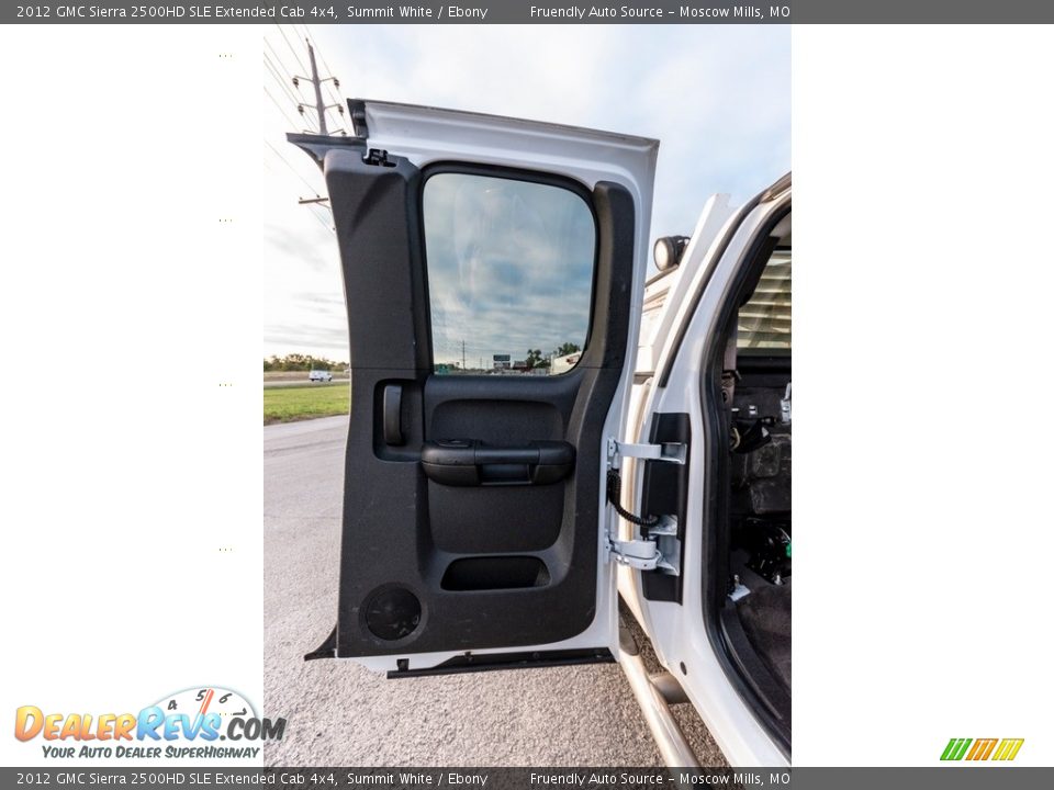 2012 GMC Sierra 2500HD SLE Extended Cab 4x4 Summit White / Ebony Photo #31