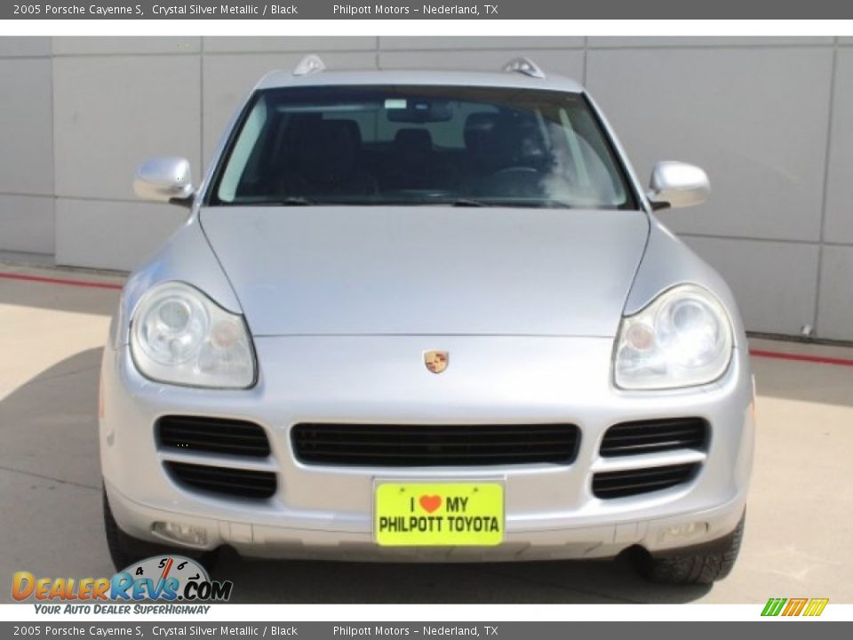 2005 Porsche Cayenne S Crystal Silver Metallic / Black Photo #2