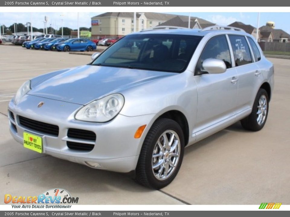 2005 Porsche Cayenne S Crystal Silver Metallic / Black Photo #3