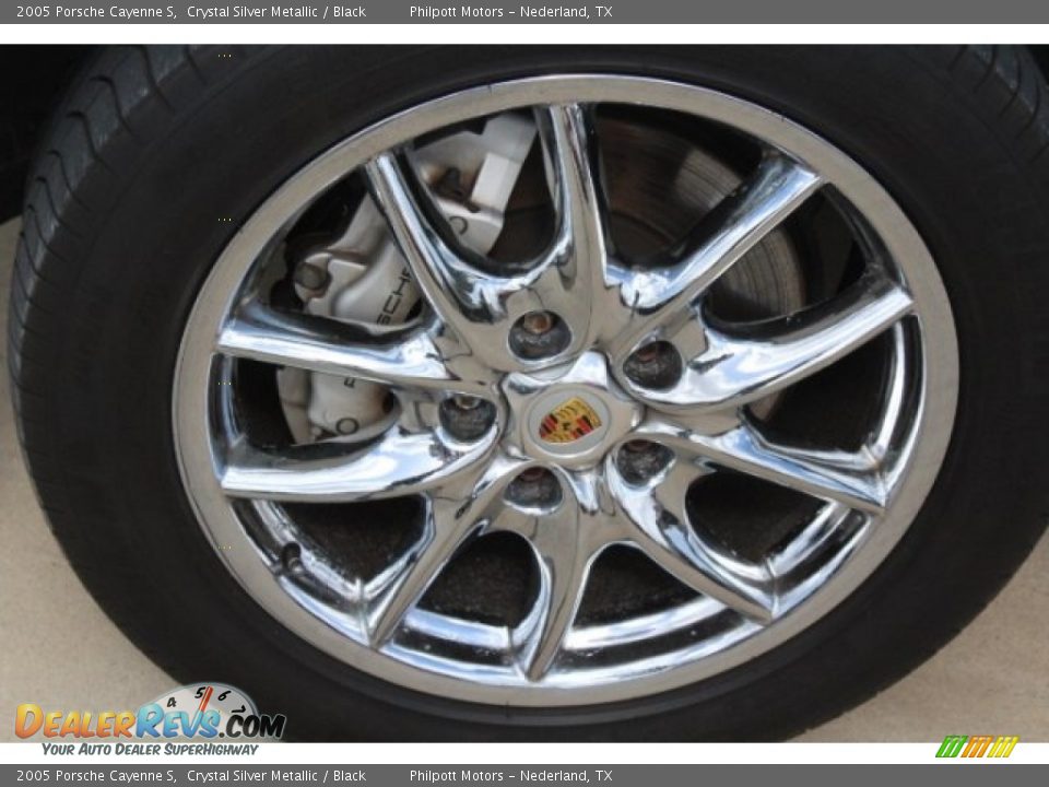 2005 Porsche Cayenne S Crystal Silver Metallic / Black Photo #4
