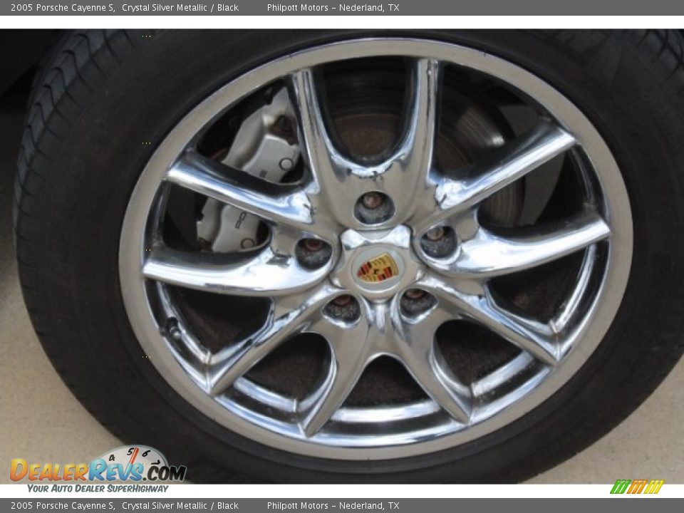 2005 Porsche Cayenne S Crystal Silver Metallic / Black Photo #5