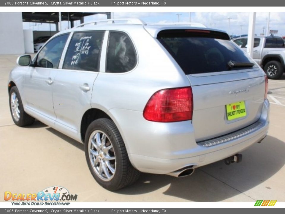 2005 Porsche Cayenne S Crystal Silver Metallic / Black Photo #6