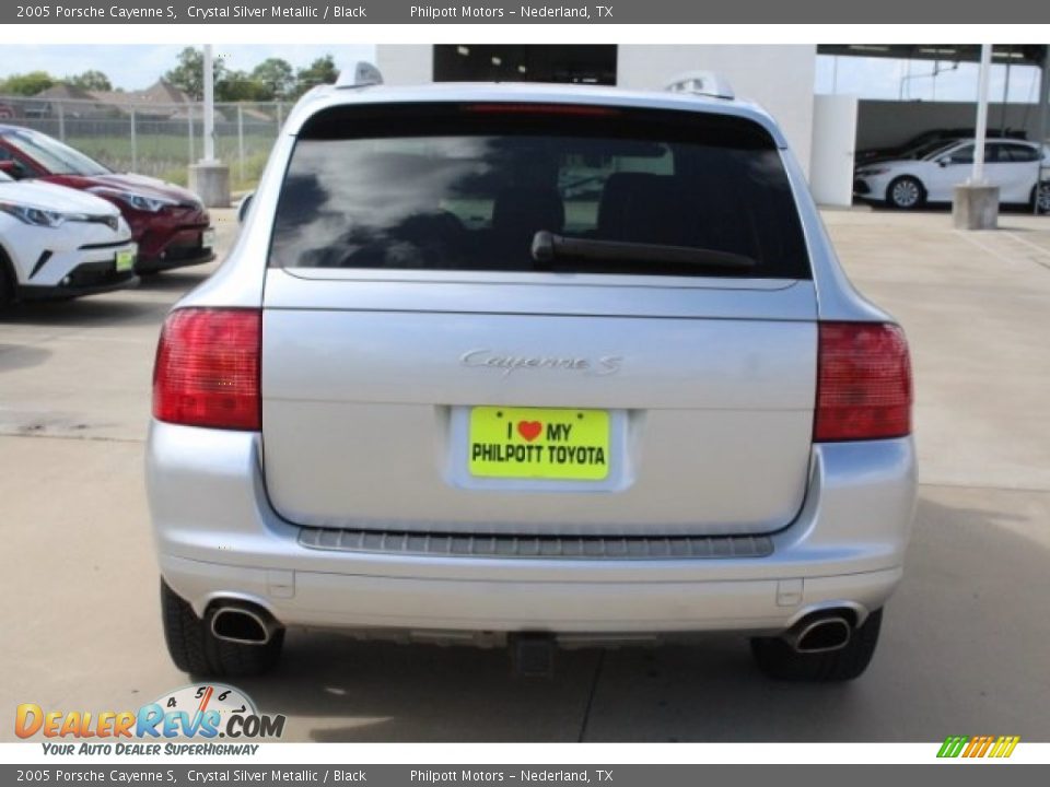 2005 Porsche Cayenne S Crystal Silver Metallic / Black Photo #7