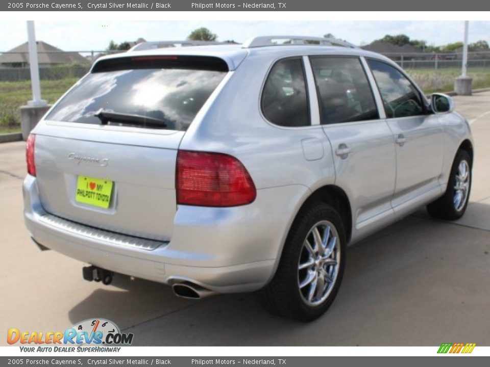 2005 Porsche Cayenne S Crystal Silver Metallic / Black Photo #8