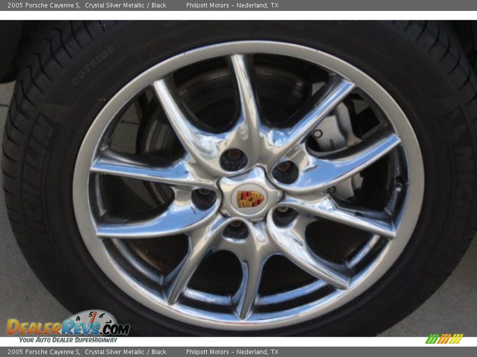 2005 Porsche Cayenne S Crystal Silver Metallic / Black Photo #9