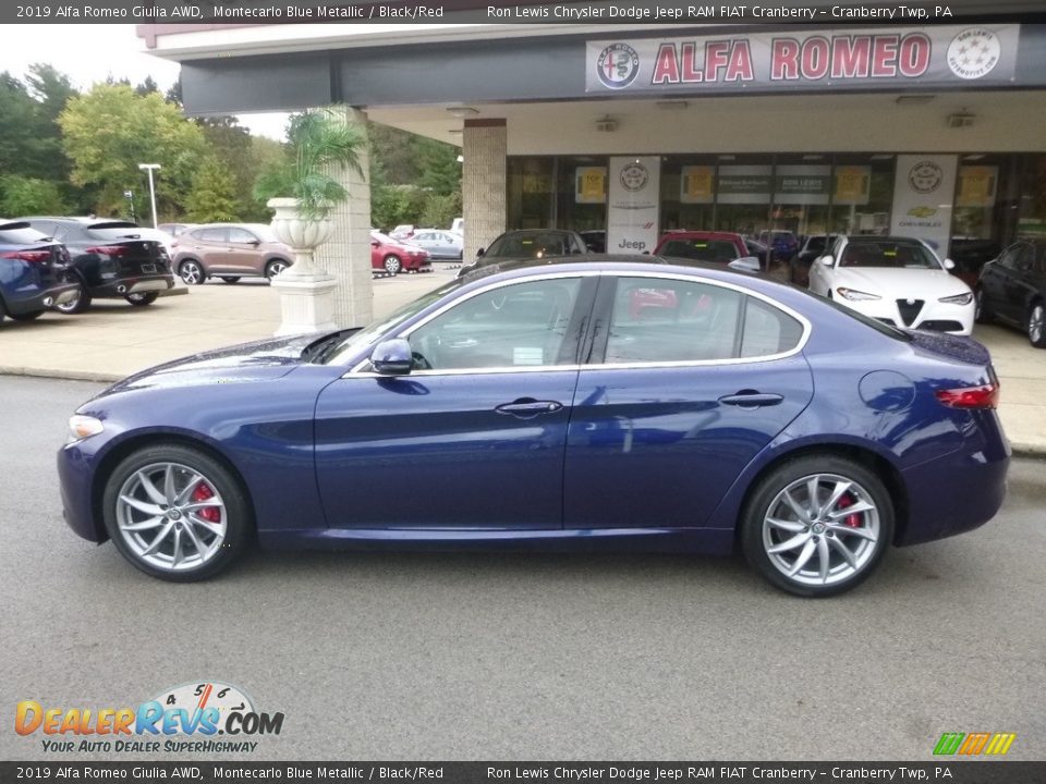 Montecarlo Blue Metallic 2019 Alfa Romeo Giulia AWD Photo #3